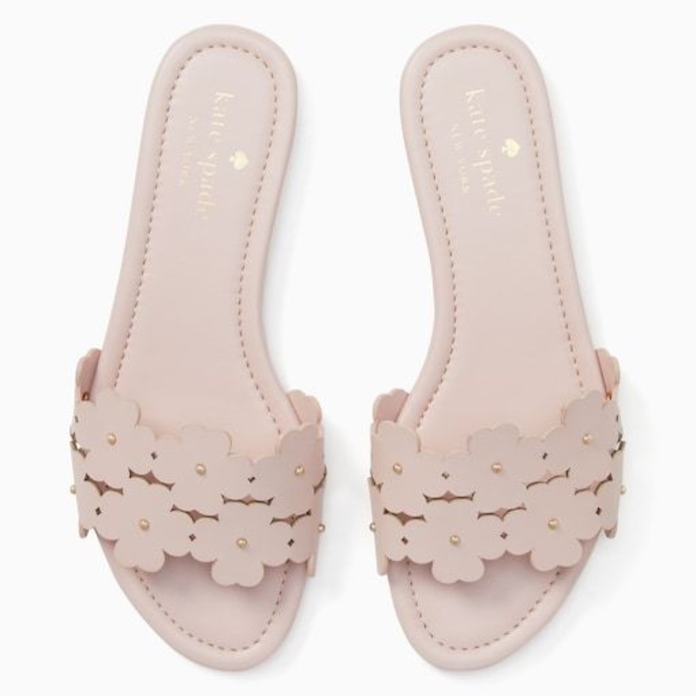 Kate Spade Pink Daisy Field Sandals Size 7